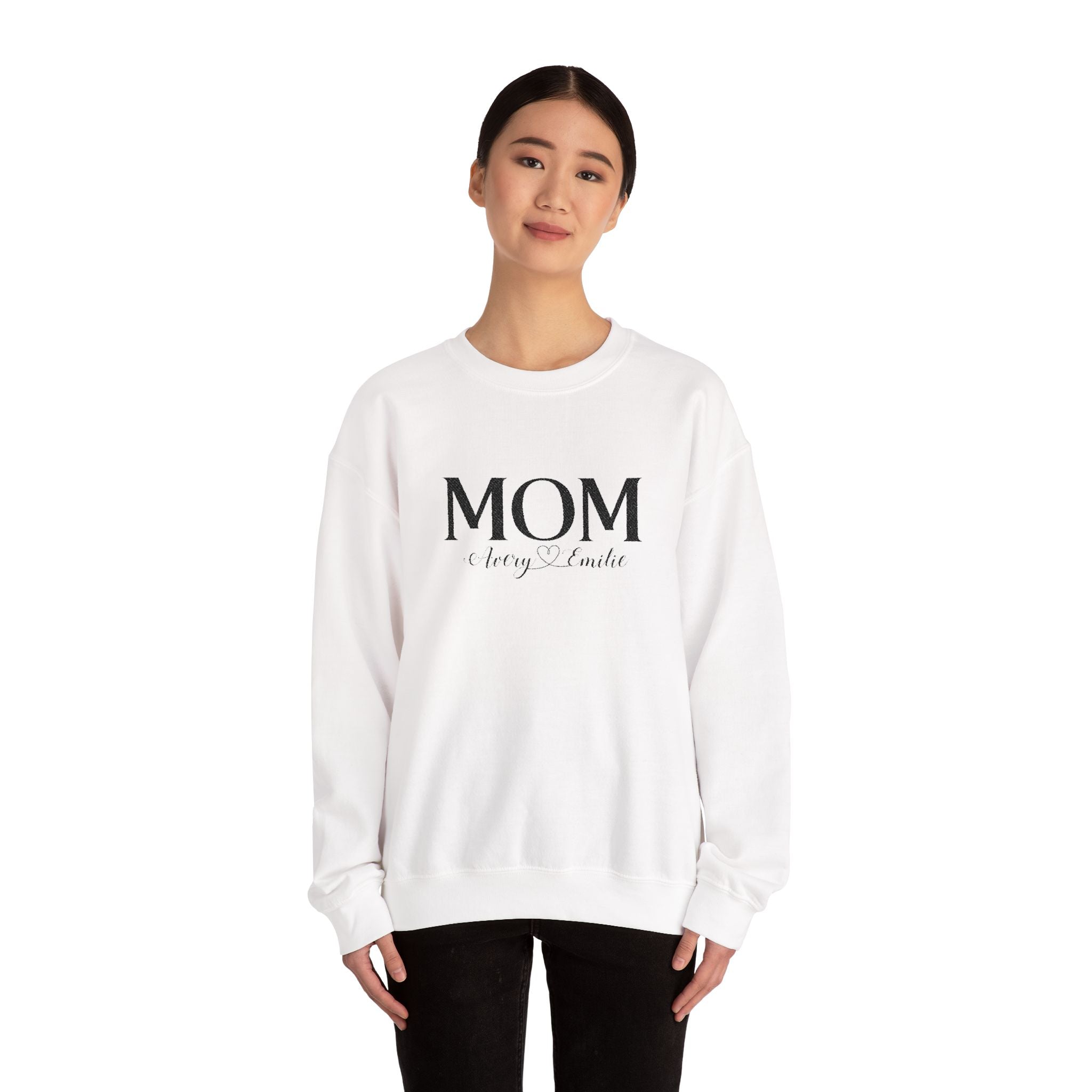 Custom Mom with Kids Names Sweatshirt