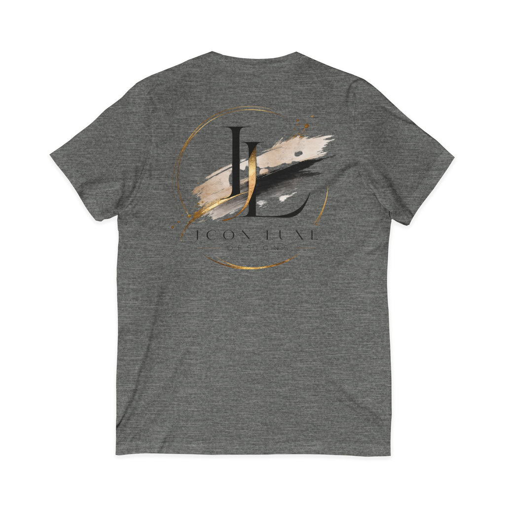 Custom Pocket V‑Neck Tee — Bella + Canvas
