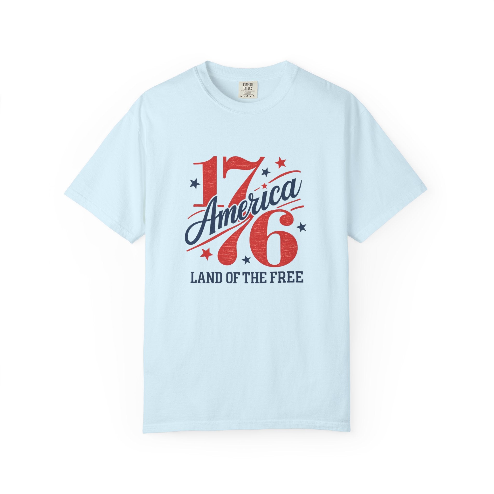 America Land of the Free Graphic T-Shirt — Patriotic