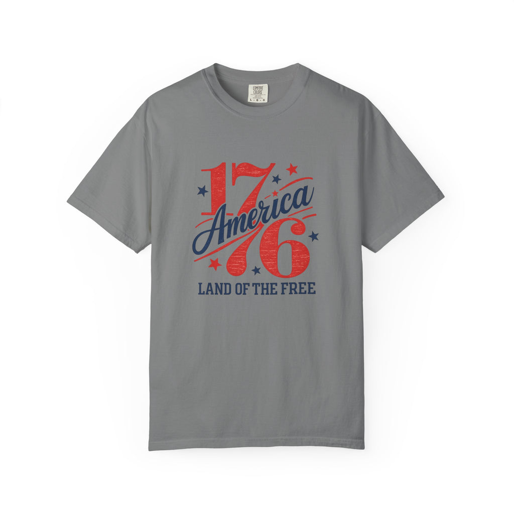 America Land of the Free Graphic T-Shirt — Patriotic