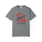 America Land of the Free Graphic T-Shirt — Patriotic