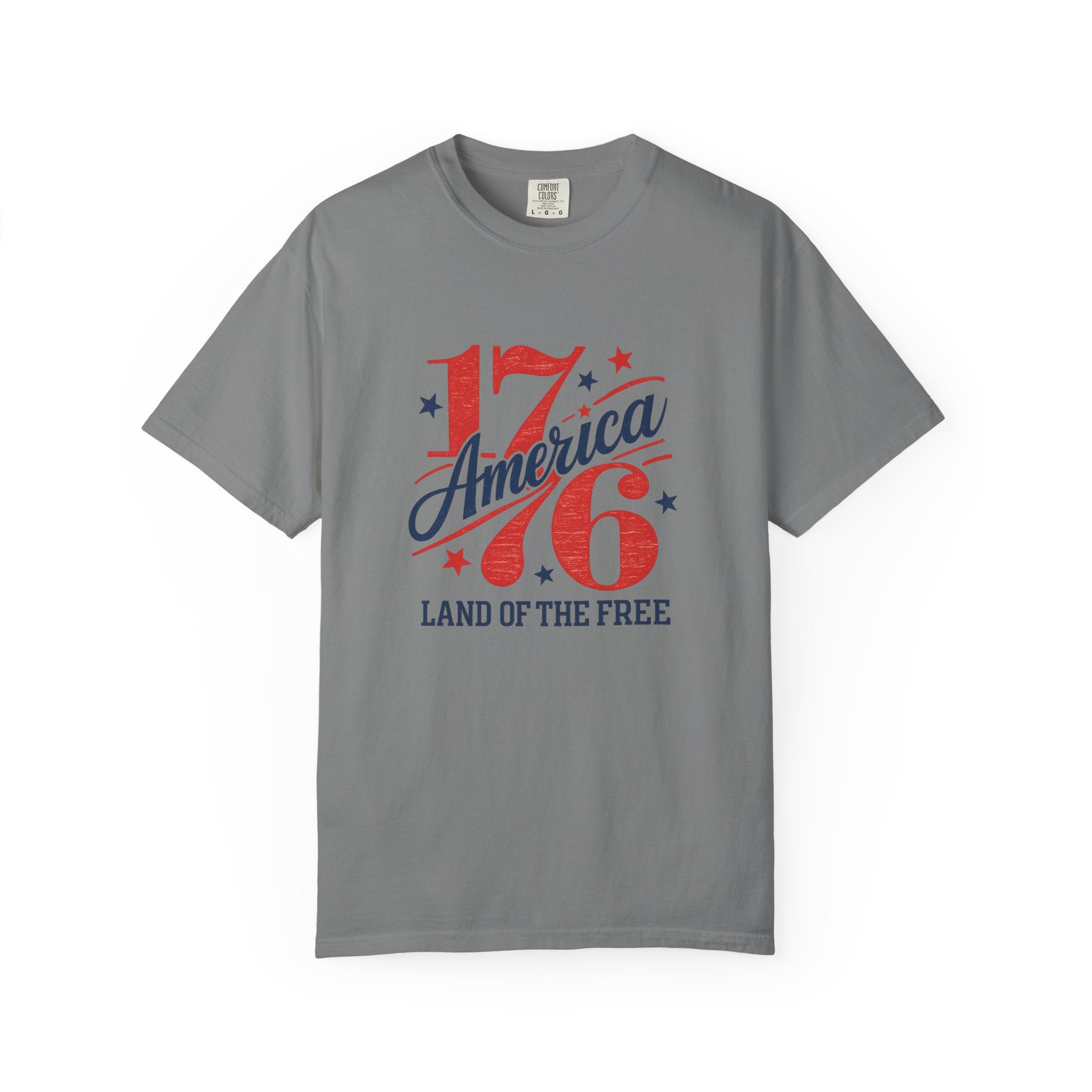 America Land of the Free Graphic T-Shirt — Patriotic