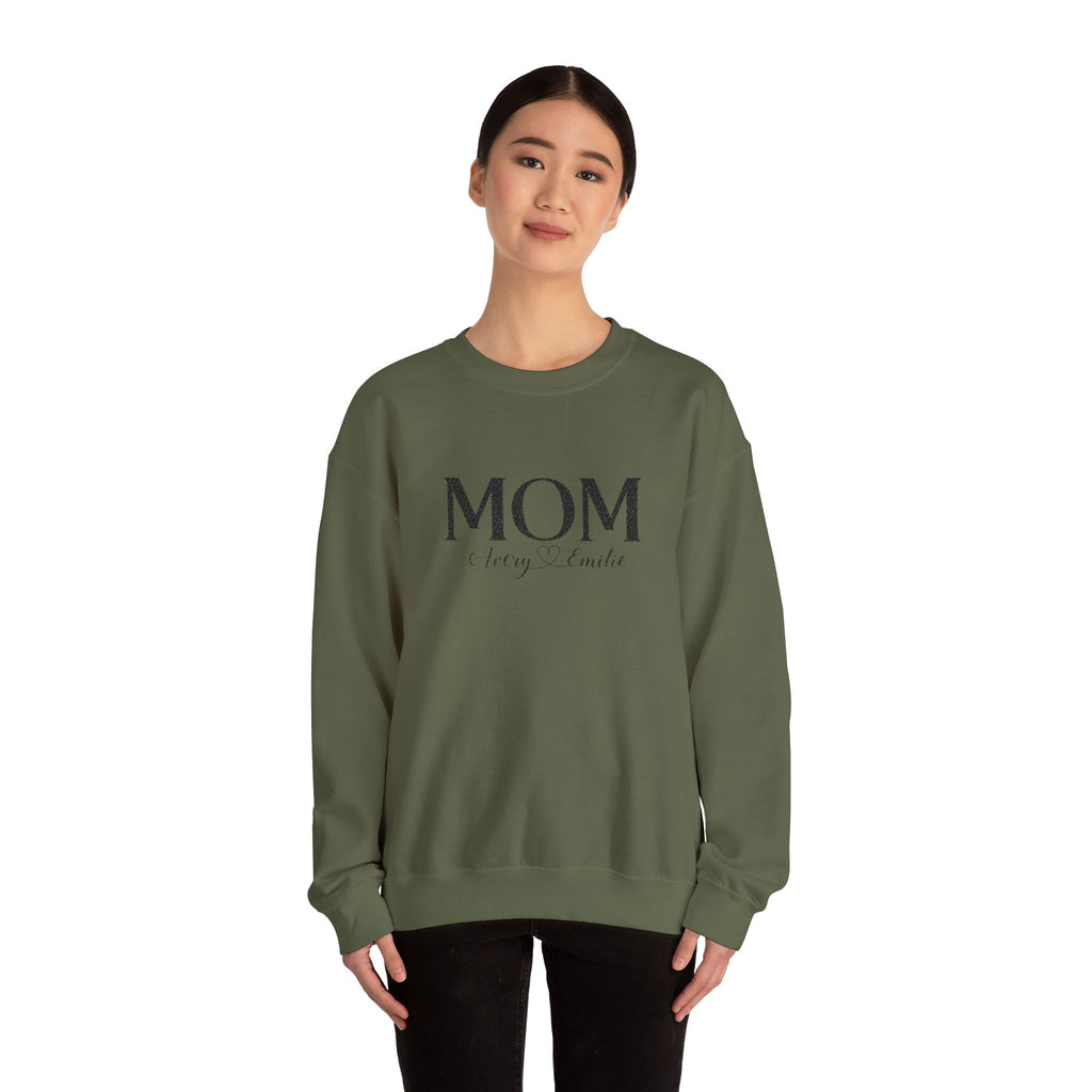 Custom Mom with Kids Names Sweatshirt