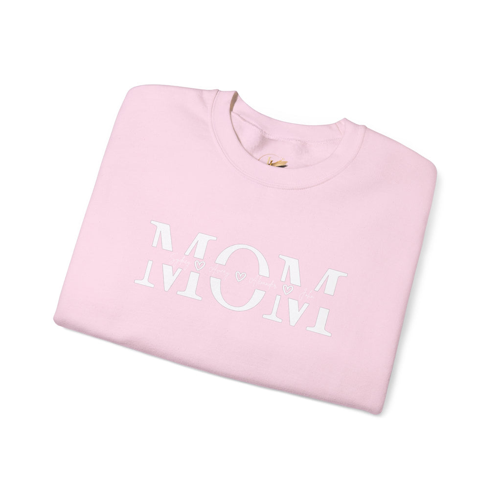 Customized Mom with Children's Names Crewneck Sweatshirt
