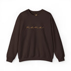 Mama Embroidery Crewneck Sweatshirt — Minimal Rose Gold Script