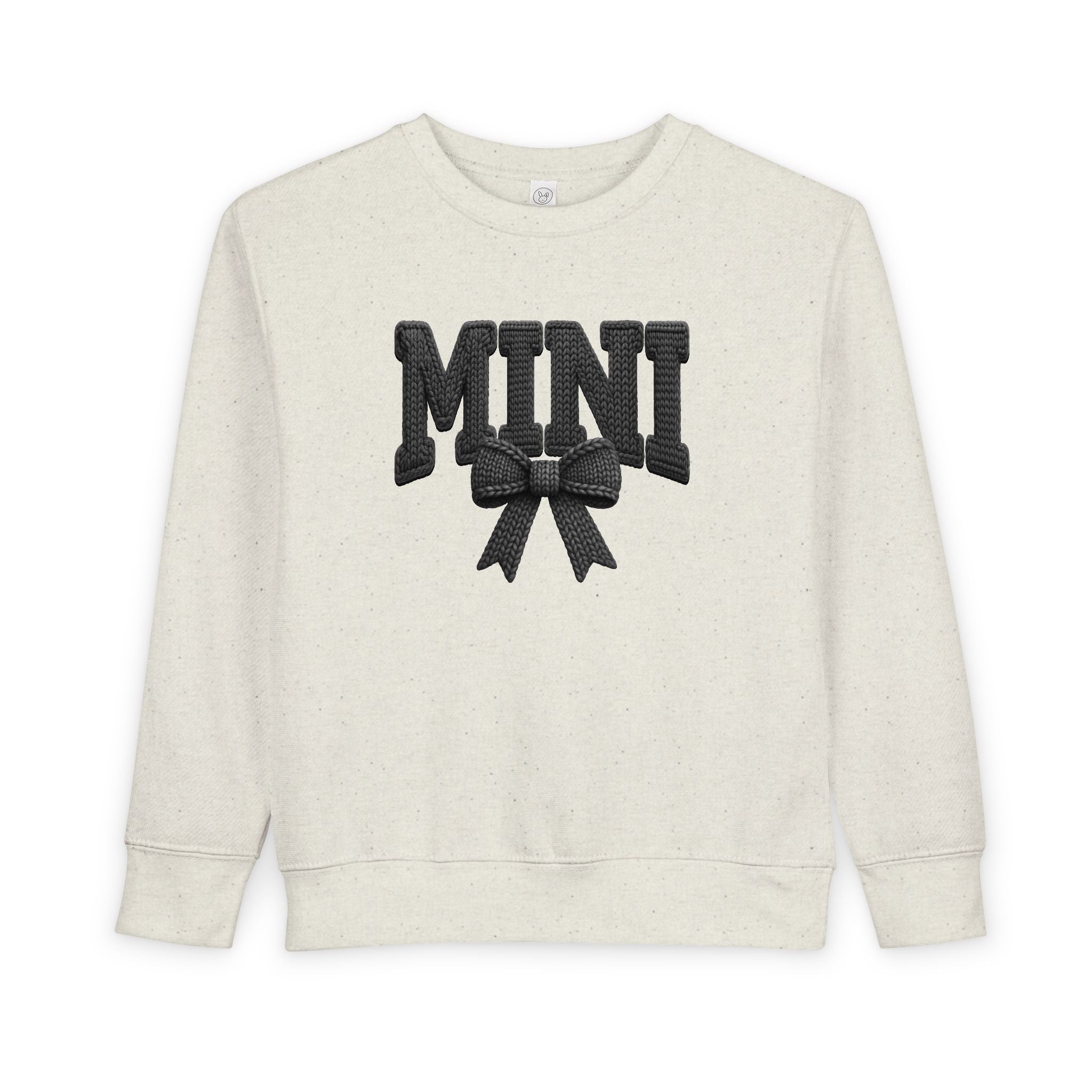 Toddler Sweatshirt - 'Mini' Bow Graphic Pullover