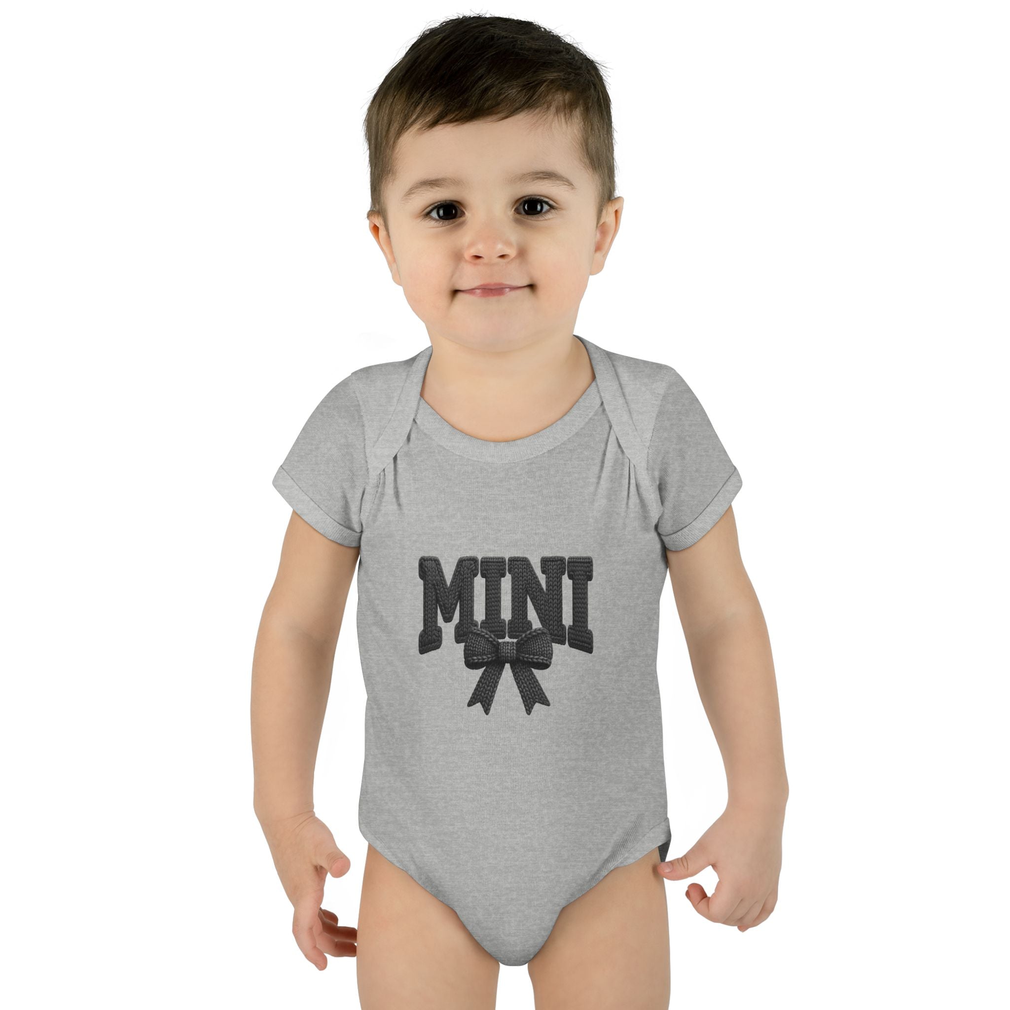 Mini Baby Bodysuit — "MINI" Bow Infant Onesie