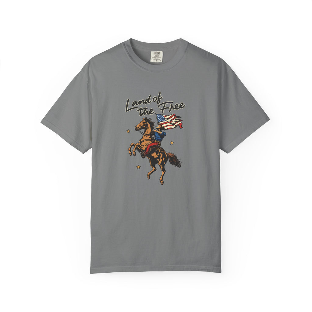 America Land of the Free Graphic T-Shirt — Patriotic
