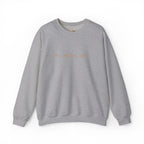 Mama Embroidery Crewneck Sweatshirt — Minimal Rose Gold Script