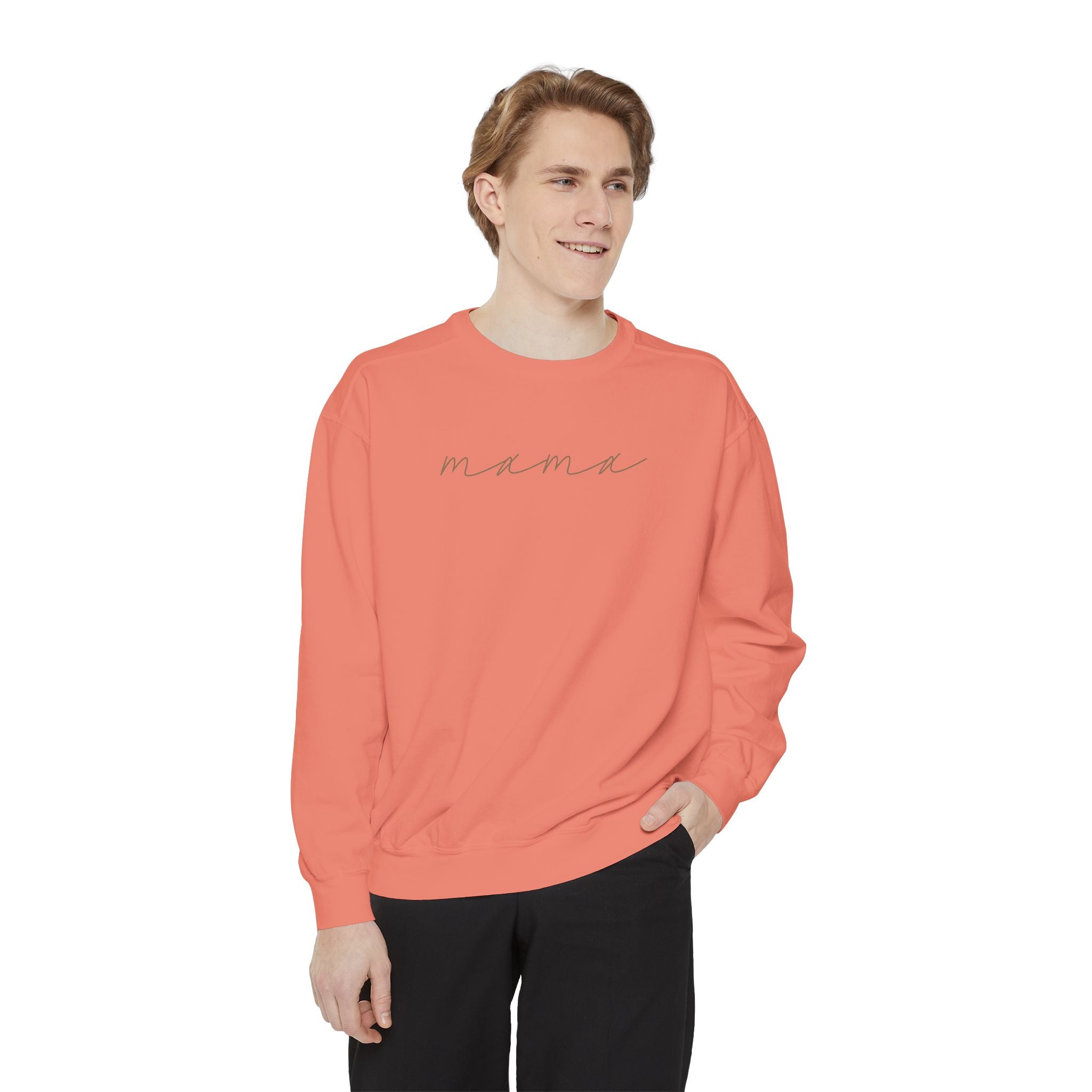 Mama Script Sweatshirt — Cozy Crewneck for New Moms & Gifts