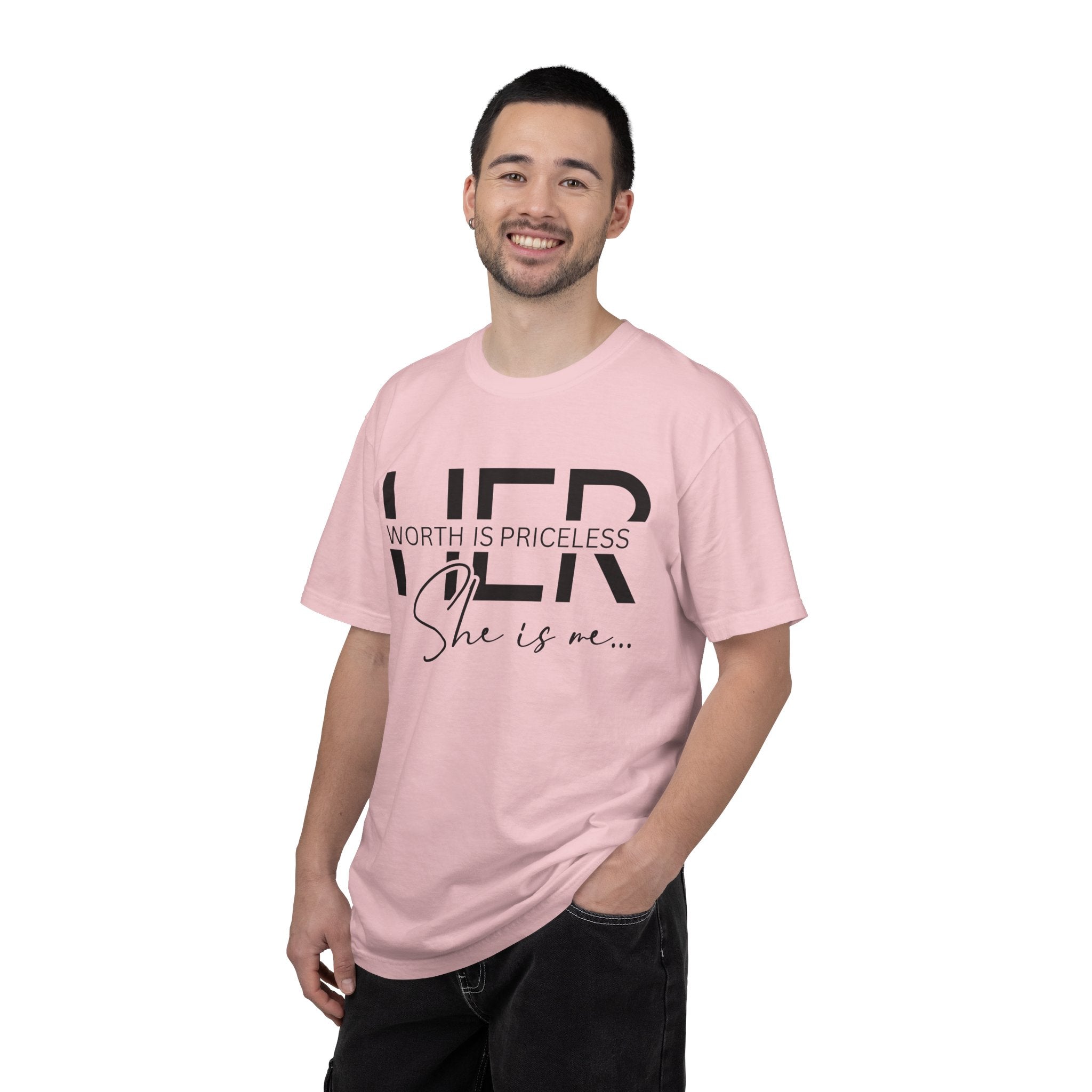 Her Worth Is Priceless T-Shirt — 'She is me' Inspirational Tee