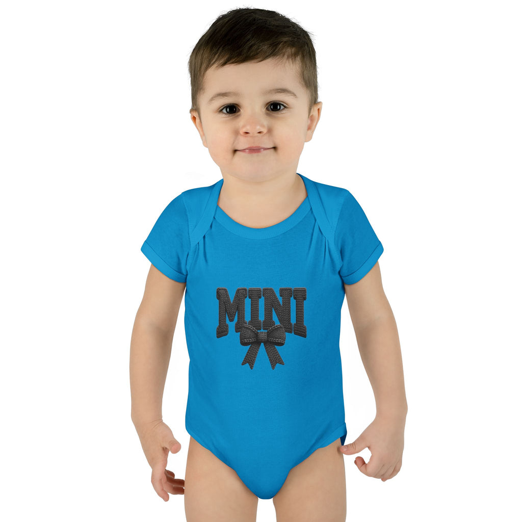 Mini Baby Bodysuit — "MINI" Bow Infant Onesie