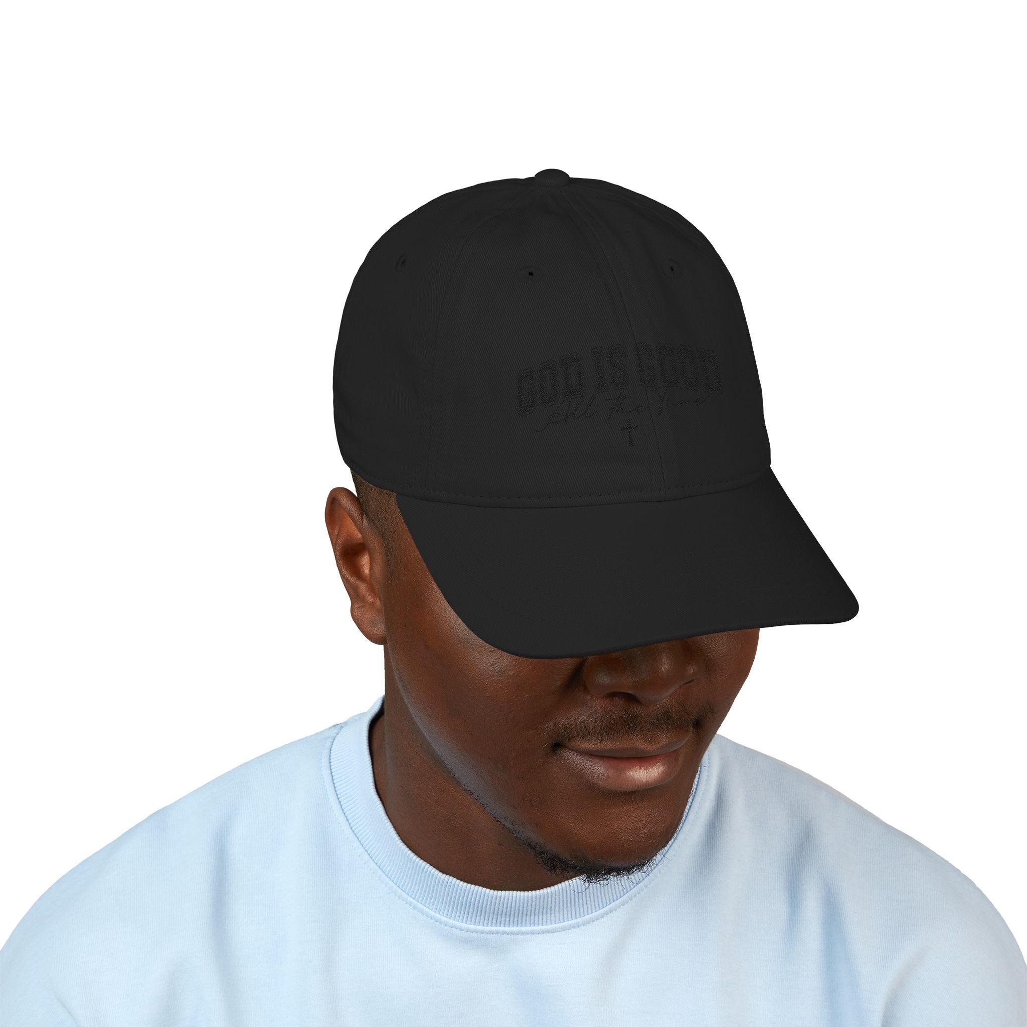 Baseball Cap — "God Is Good All The Time" Embroidered Christian Hat