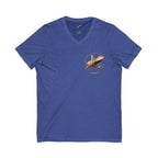 Custom Pocket V‑Neck Tee — Bella + Canvas