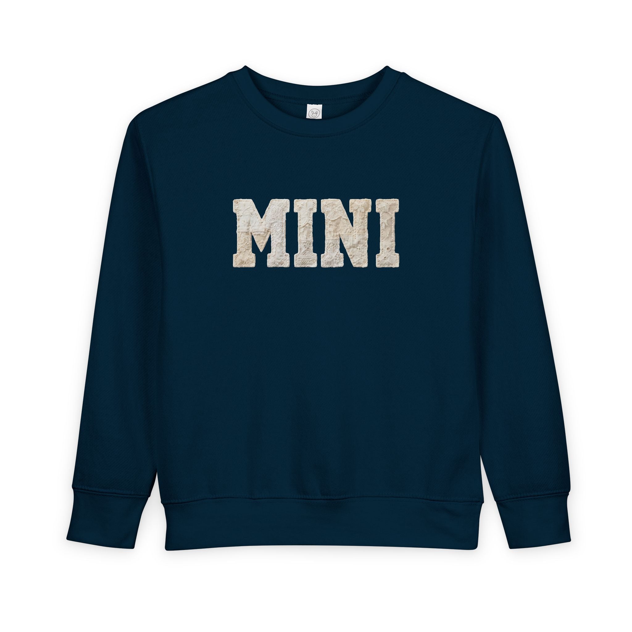 Mini Toddler Sweatshirt — Neutral Lettering Pullover