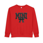 Toddler Sweatshirt - 'Mini' Bow Graphic Pullover