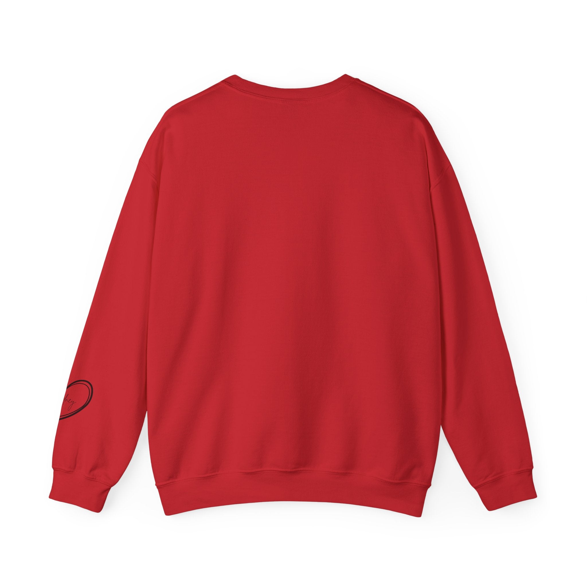 Customized Momma, Gigi, Grammy, Grandma, Mama, Mom, or Nana  Crewneck Sweatshirt – “This ….. Wears Her Heart on Her Sleeve” Cozy Pullover