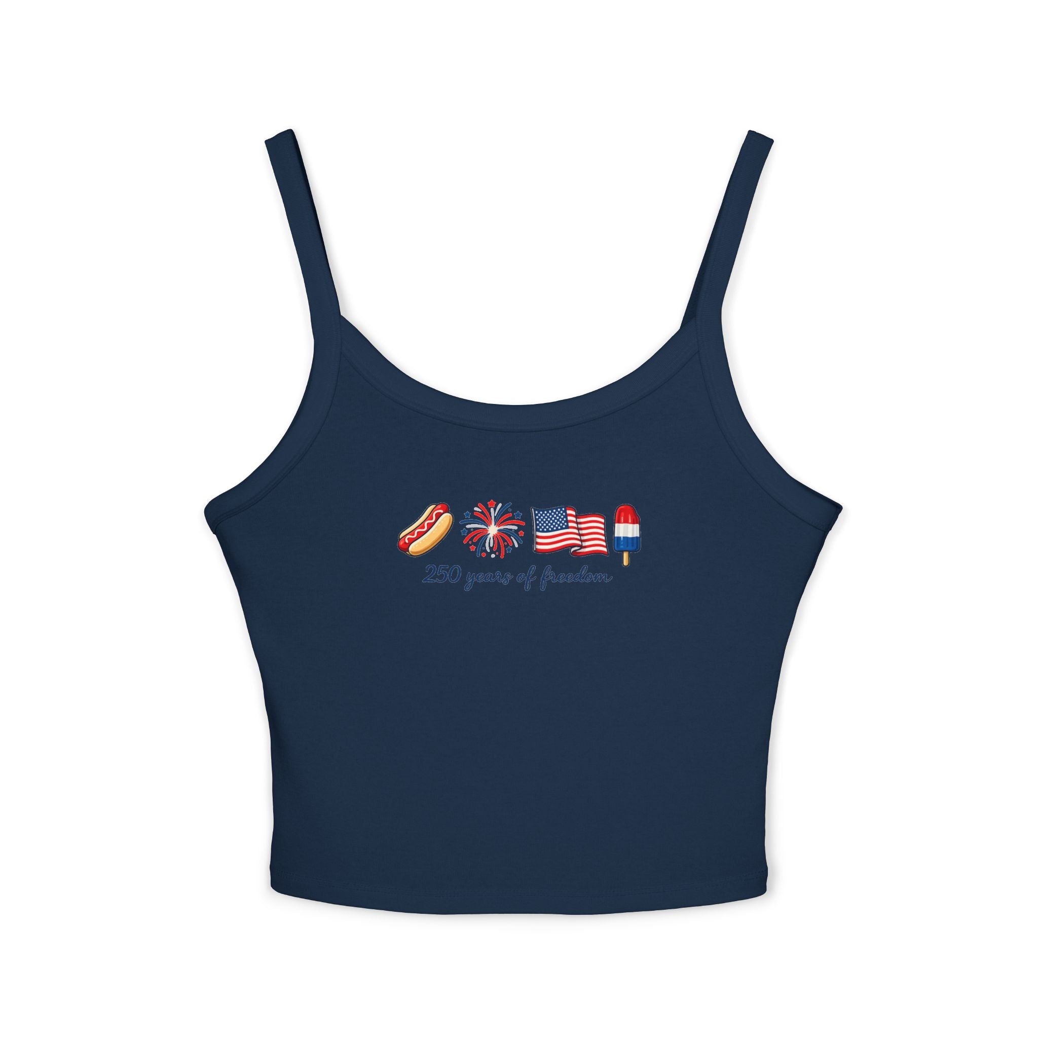 Patriotic Crop Tank Top - "230 years of freedom" July 4th Graphic
