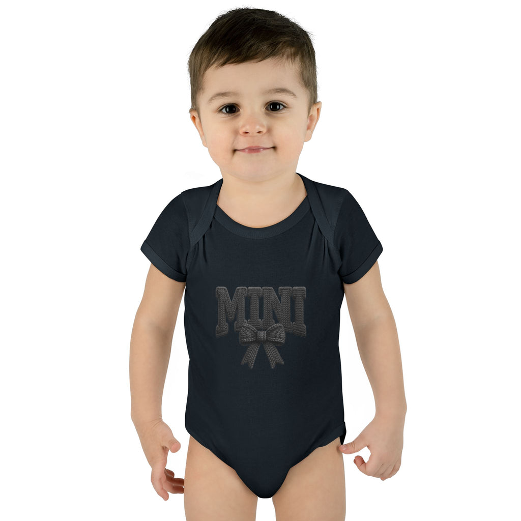 Mini Baby Bodysuit — "MINI" Bow Infant Onesie