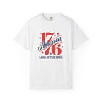America Land of the Free Graphic T-Shirt — Patriotic