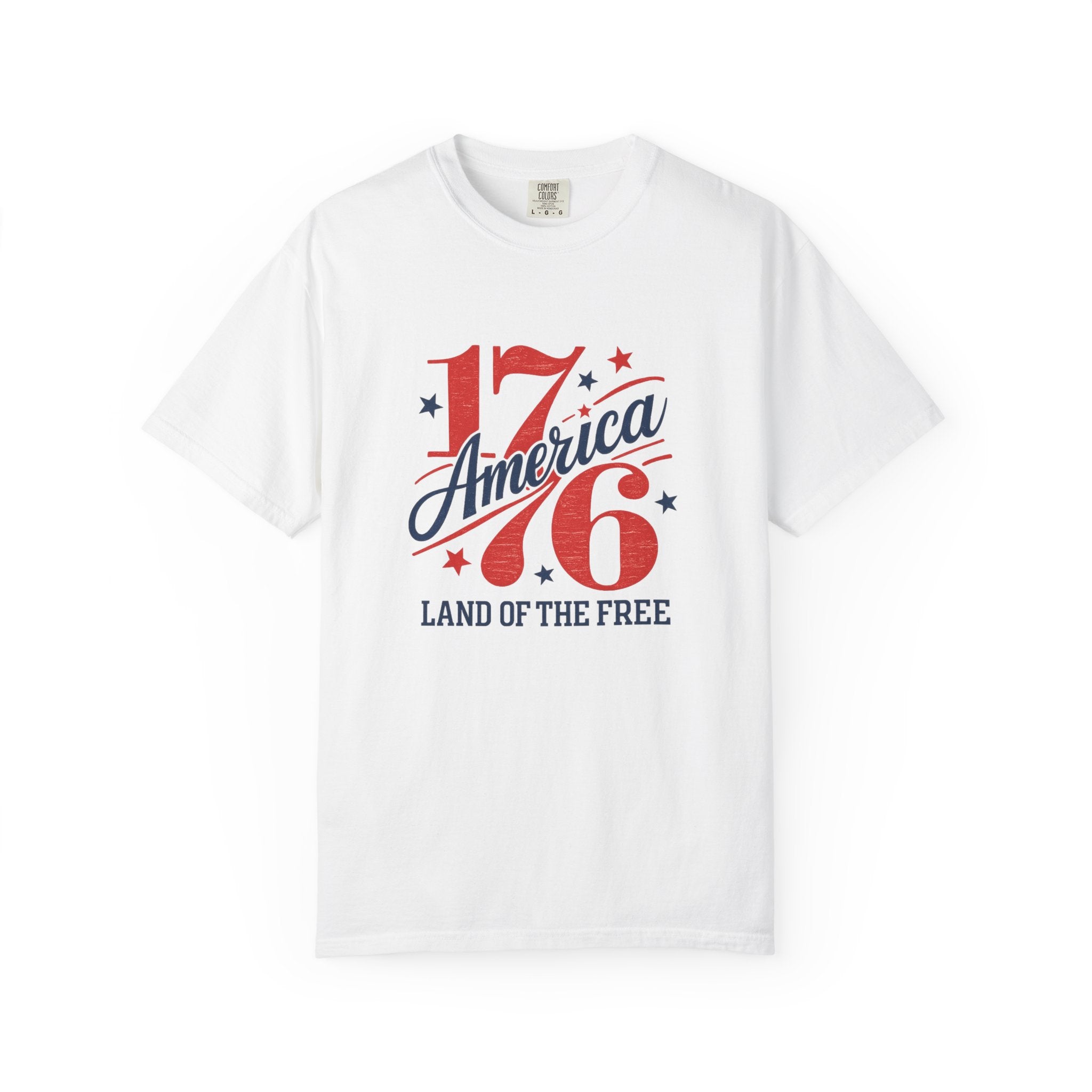 America Land of the Free Graphic T-Shirt — Patriotic