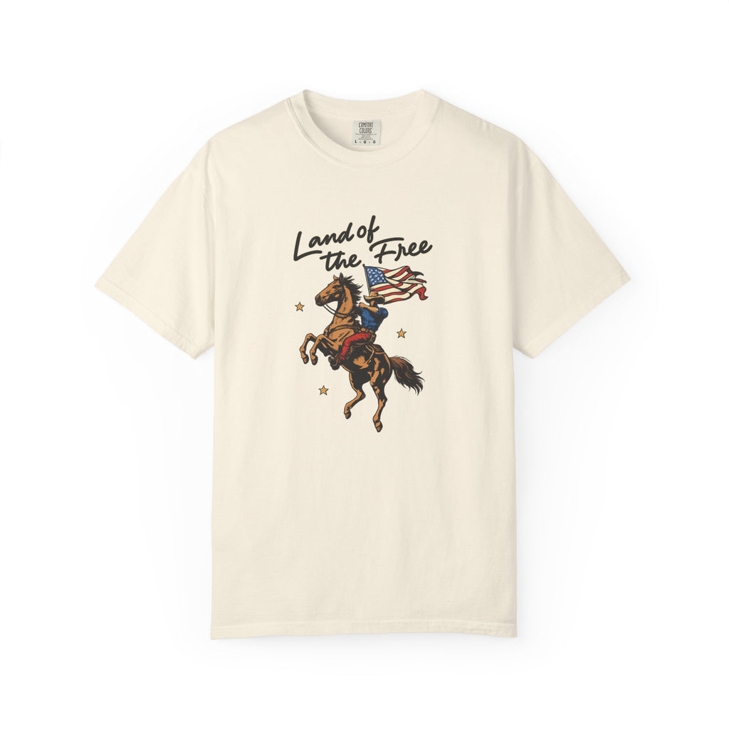 America Land of the Free Graphic T-Shirt — Patriotic