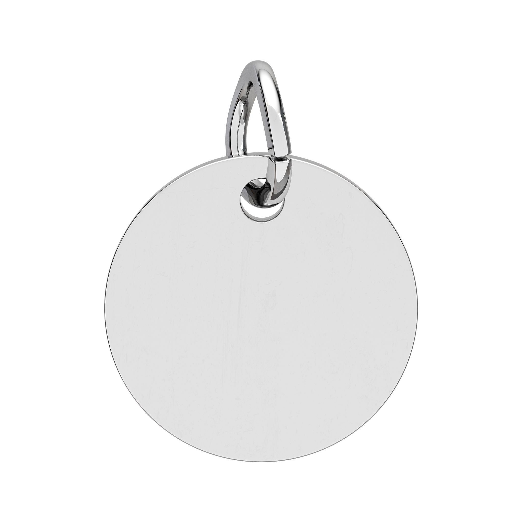 Custom Engraved Birthstone Circle Charm