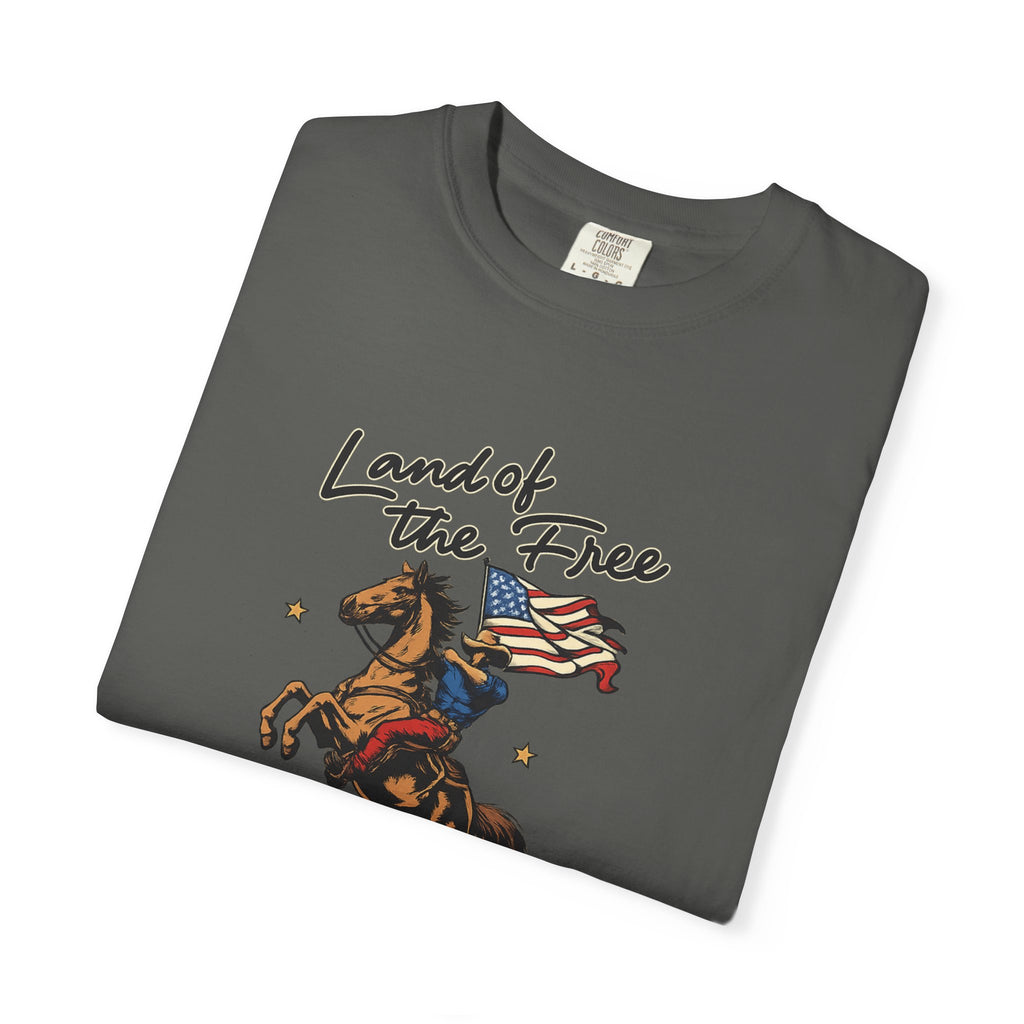 America Land of the Free Graphic T-Shirt — Patriotic