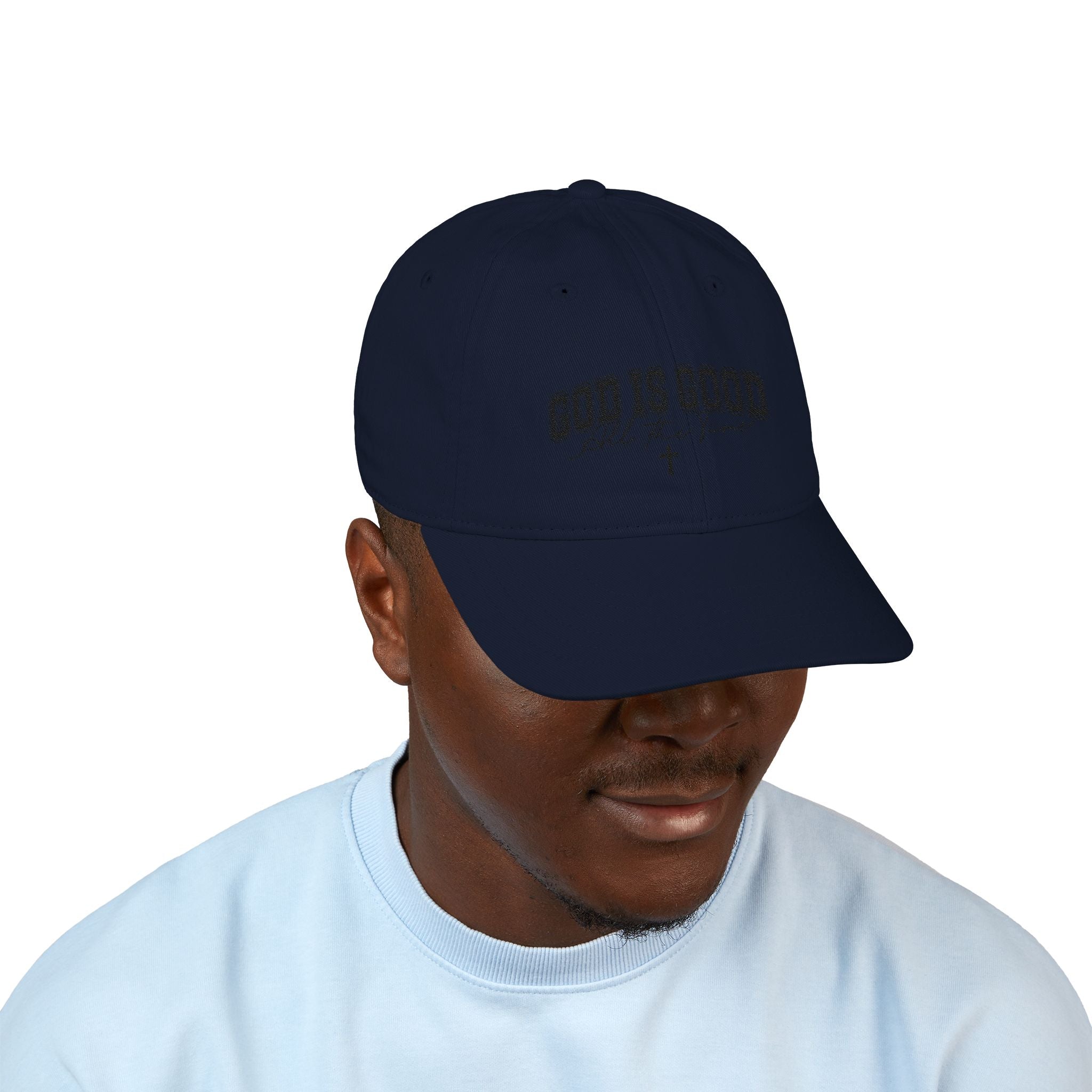 Baseball Cap — "God Is Good All The Time" Embroidered Christian Hat