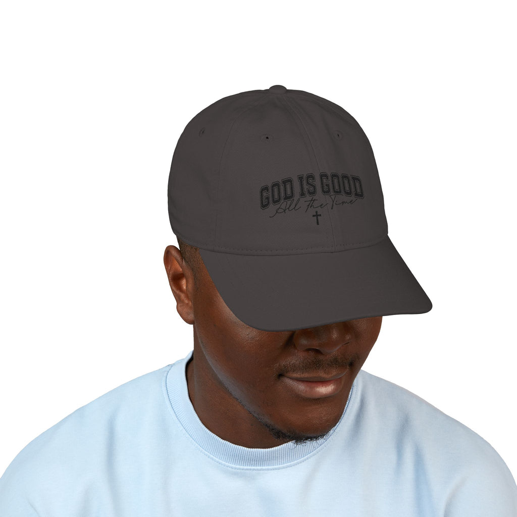 Baseball Cap — "God Is Good All The Time" Embroidered Christian Hat