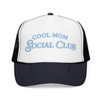 Cool Mom Social Club Trucker Hat — Embroidered Foam Mesh Cap for Stylish Moms