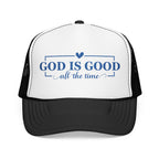 God Is Good Trucker Hat — Royal Blue Design