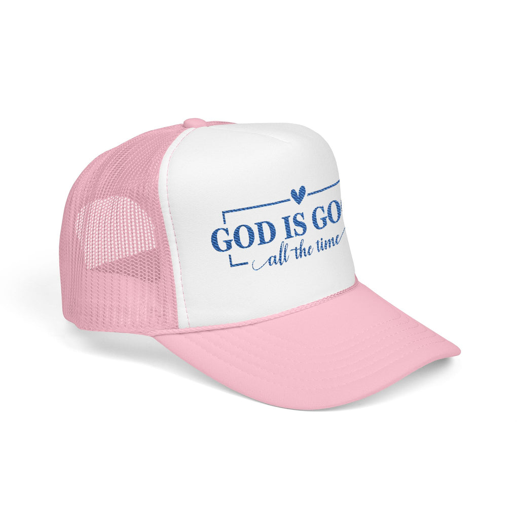 God Is Good Trucker Hat — Royal Blue Design