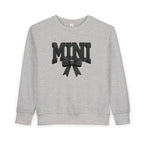 Toddler Sweatshirt - 'Mini' Bow Graphic Pullover
