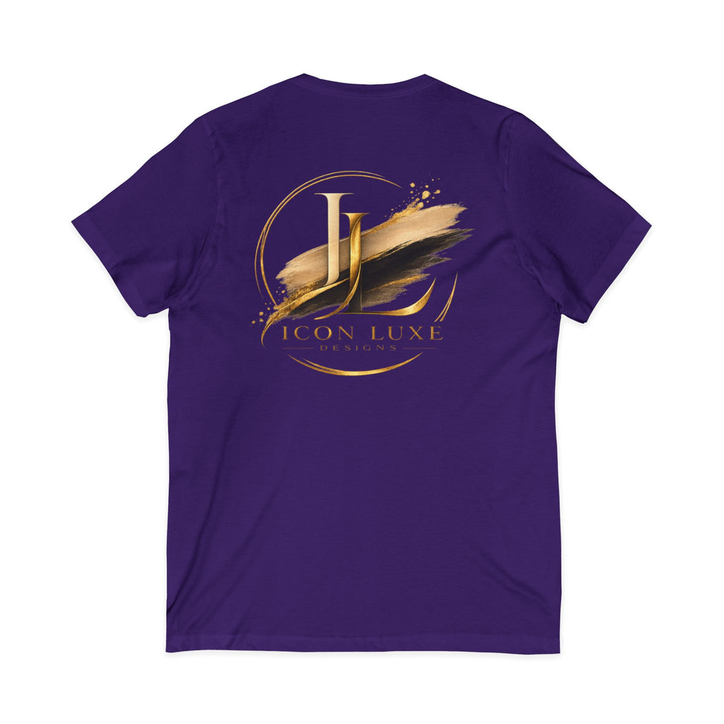 Custom Pocket V‑Neck Tee — Bella + Canvas
